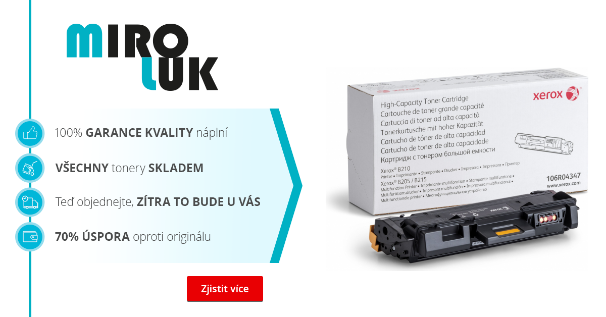 Originální toner XEROX 106R04348 (Černý) - toner skladem | Miroluk