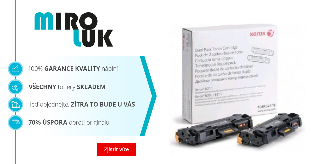 Originální toner Xerox 106R04349 (Černý) multipack - toner skladem ...