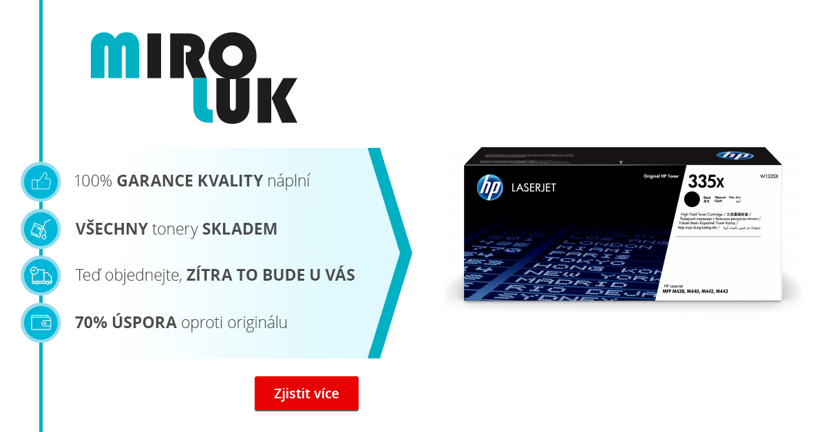 Originální toner HP 335X, HP W1335X (Černý) - toner skladem | Miroluk