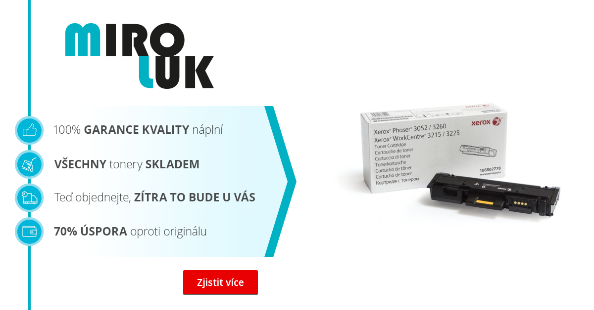 Originální toner Xerox 106R02778 (Černý) - toner skladem | Miroluk