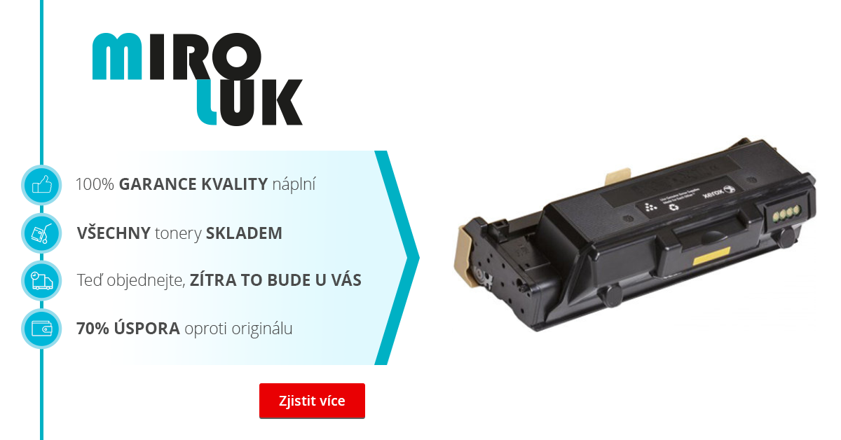 Originální toner XEROX 106R03621 (Černý) - toner skladem | Miroluk