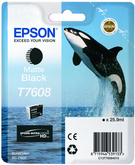 Originální cartridge EPSON T7608 (Matná černá)