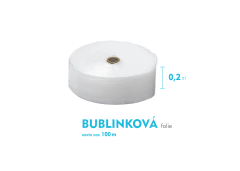 Bublinkov flie - 20cm x 100m - e x nvin