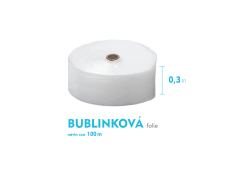 Bublinkov flie - 30cm x 100m - e x nvin