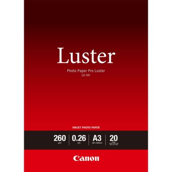 Fotopapr A3 Canon Luster, 20 list, 260 g/m², leskl, bl, inkoustov (LU-101)