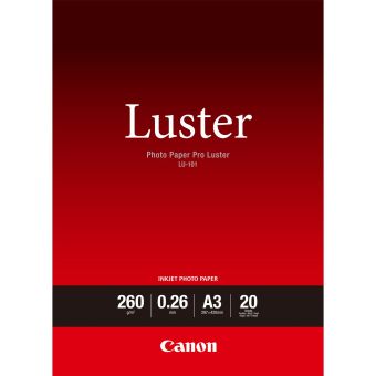 Fotopapr A3 Canon Luster, 20 list, 260 g/m², leskl, bl, inkoustov (LU-101)