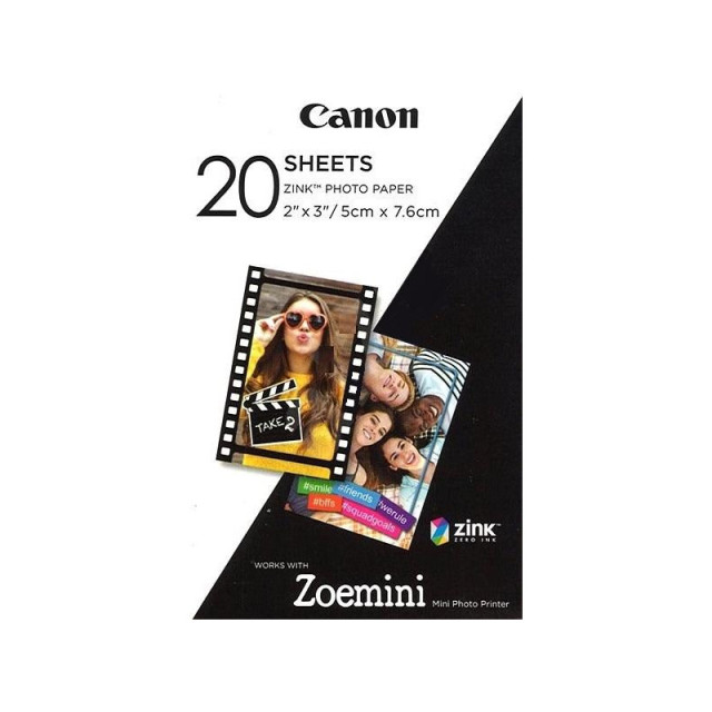 Fotopapír pro termosublimační tiskárny Canon 5x7,6cm, 20ks (ZP-2030)