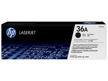 Originln toner HP 36A, HP CB436A (ern)