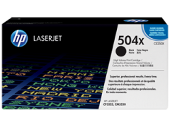 Toner do tiskrny Originln toner HP 504X, HP CE250X (ern)