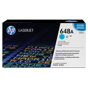 Originln toner HP 648A, HP CE261A (Azurov)