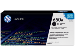 Toner do tiskrny Originln toner HP 650A, HP CE270A (ern)