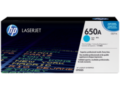 Toner do tiskrny Originln toner HP 650A, HP CE271A (Azurov)