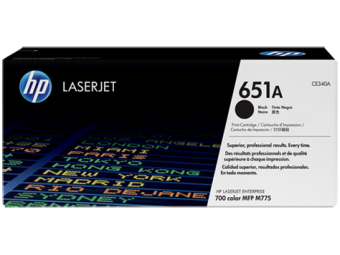 Originln toner HP 651A, HP CE340A (ern)