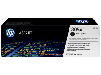 Originln toner HP 305X, HP CE410X (ern)