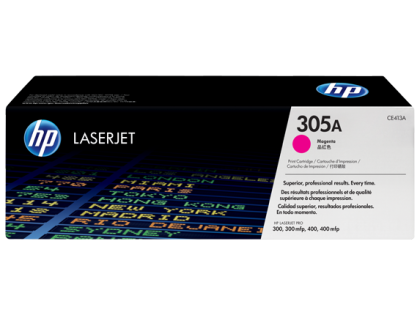 Originln toner HP 305A, HP CE413A (Purpurov)