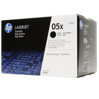 Originln tonery HP 05X, HP CE505XD (ern) multipack