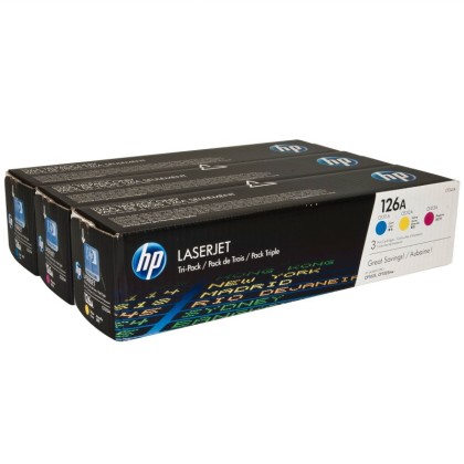 Originln tonery HP 126A, HP CF341A (Barevn) multipack