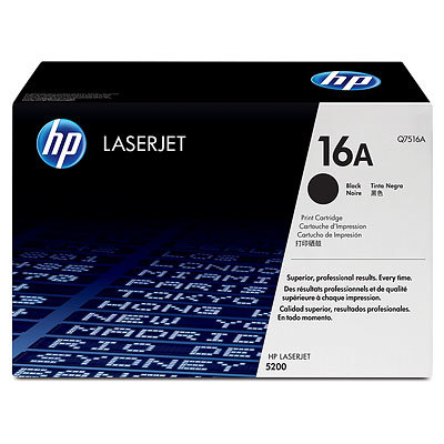 Originln toner HP 16A, HP Q7516A (ern)