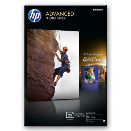 Fotopapr 10x15cm HP Advanced Glossy, 25 list, 250 g/m², leskl (Q8691A)