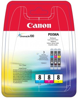 Sada originlnch cartridge Canon CLI-8C/M/Y