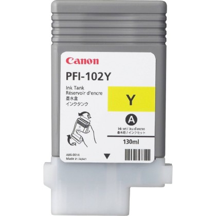 Originální cartridge Canon PFI-102Y (Žlutá)