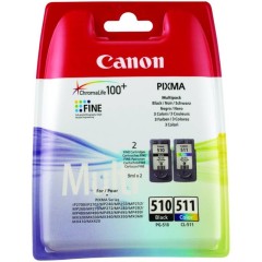 Cartridge do tiskrny Originln sada cartridge Canon PG-510/CL-511 (ern, barevn)