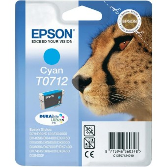 Originální cartridge EPSON T0712 (Azurová)
