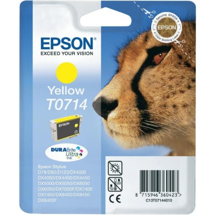 Originln cartridge EPSON T0714 (lut)