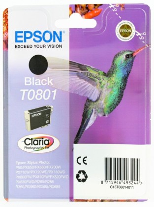 Originln cartridge EPSON T0801 (ern)