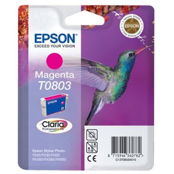 Originální cartridge EPSON T0803 (Purpurová)