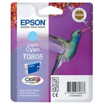 Originální cartridge EPSON T0805 (Světle azurová)