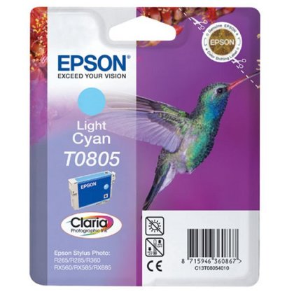 Originln cartridge EPSON T0805 (Svtle azurov)