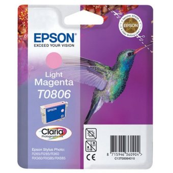 Originální cartridge EPSON T0806 (Světle purpurová)