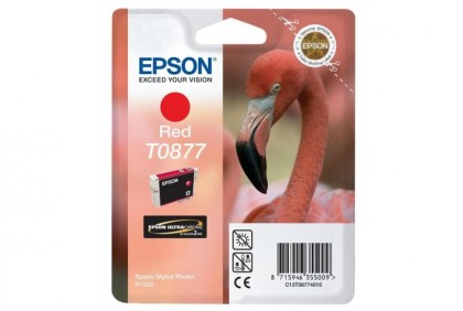 Originální cartridge EPSON T0877 (Červená)