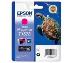 Cartridge do tiskárny Originální cartridge EPSON T1573 (Živě purpurová)