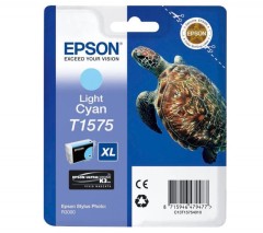 Cartridge do tiskrny Originln cartridge EPSON T1575 (Svtle azurov)