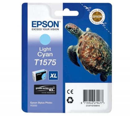 Originln cartridge EPSON T1575 (Svtle azurov)