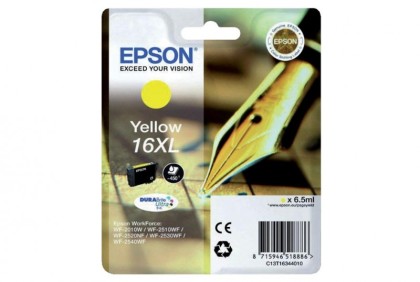 Originální cartridge EPSON T1634 (Žlutá)