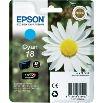 Originln cartridge EPSON T1802 (Azurov)