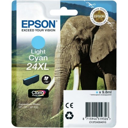 Originln cartridge EPSON T2435 (Svtle azurov)