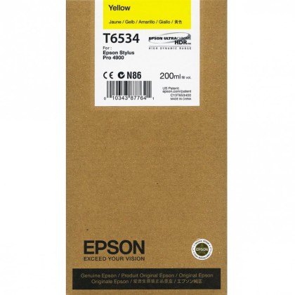 Originální cartridge Epson T6534 (Žlutá)