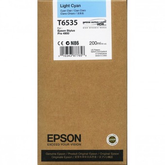 Originln cartridge Epson T6535 (Svtle azurov)