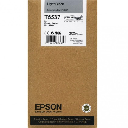 Originální cartridge Epson T6537 (Světle černá)