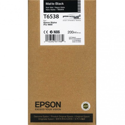 Originální cartridge Epson T6538 (Matně černá)