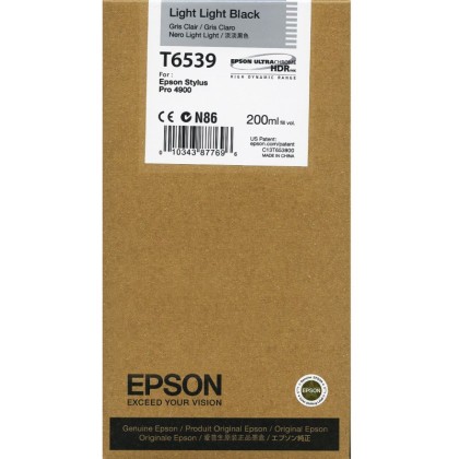 Originální cartridge Epson T6539 (Světle světle černá)