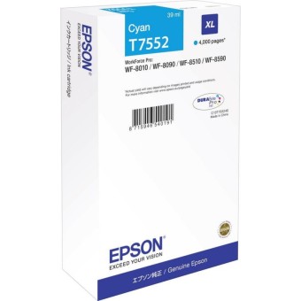 Originln cartridge Epson T7552 (Azurov)