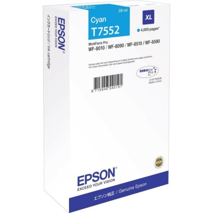 Originln cartridge Epson T7552 (Azurov)