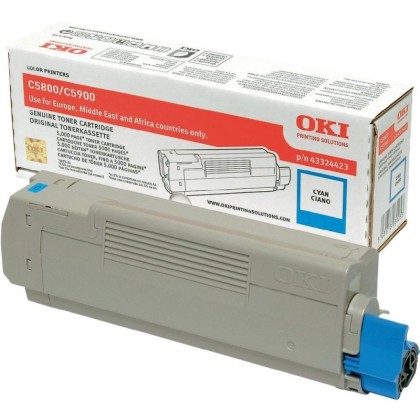 Originln toner OKI 43324423 (Azurov)