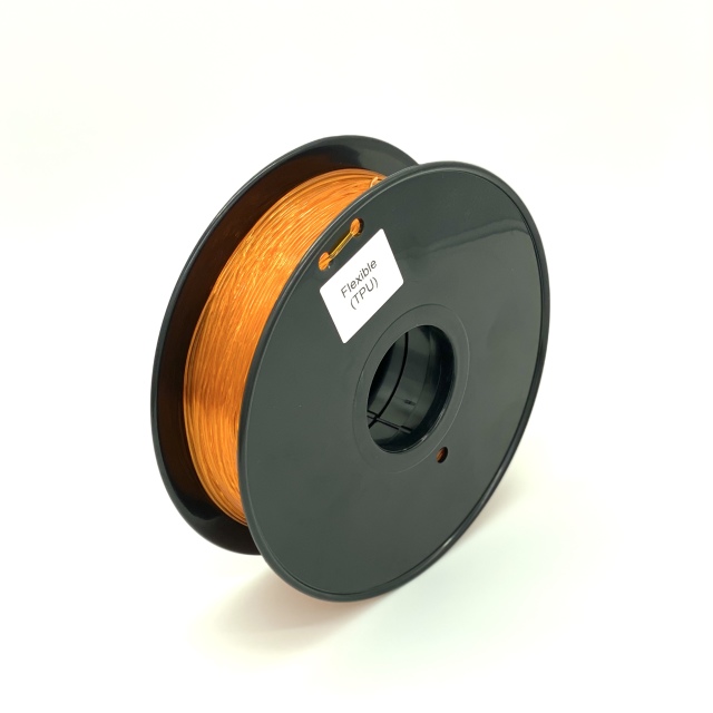 Tisková struna TPU Flexible pro 3D tiskárny, 1,75mm, 0,8kg, oranžová (průhledná)