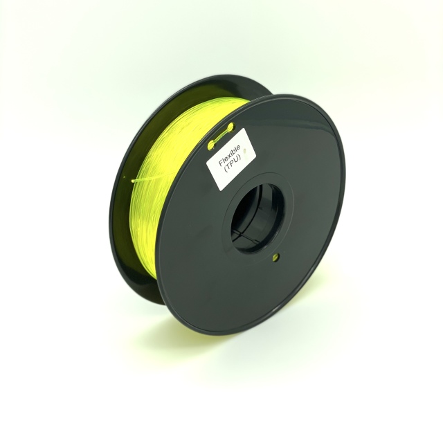 Tisková struna TPU Flexible pro 3D tiskárny, 1,75mm, 0,8kg, žlutá (průhledná)